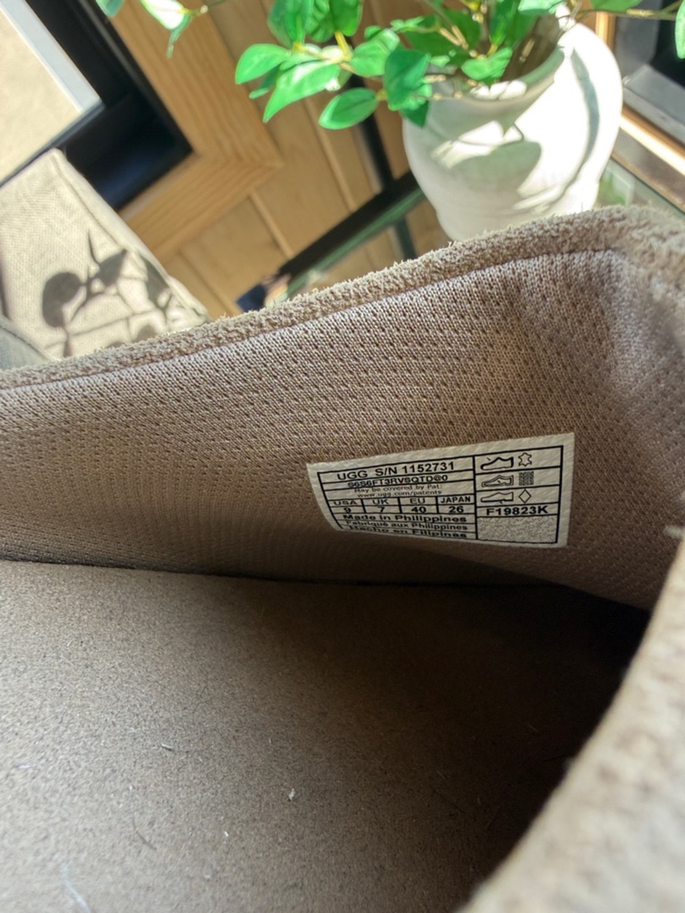 UGG Suede Platform Mule Slides in Tan - Women Shoes - Picture 6 of 6